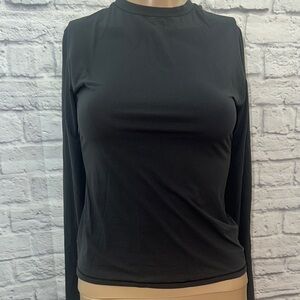 SKIMS Black Long Sleeve Tee